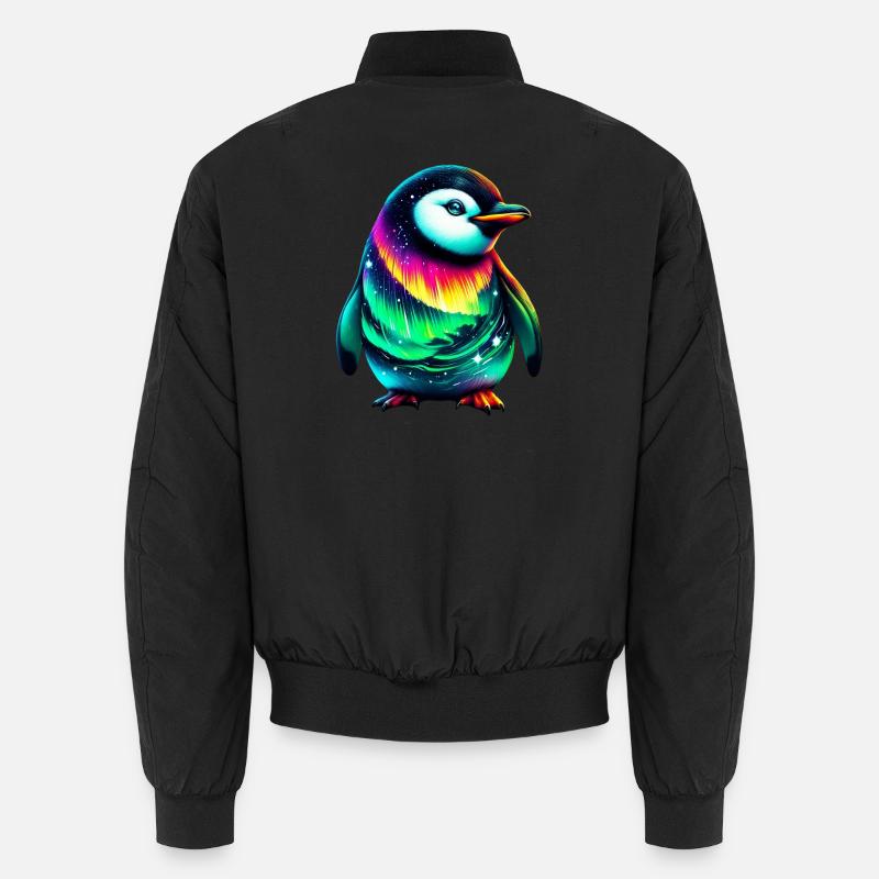 Penguin - Unisex Bomber Jacket - black