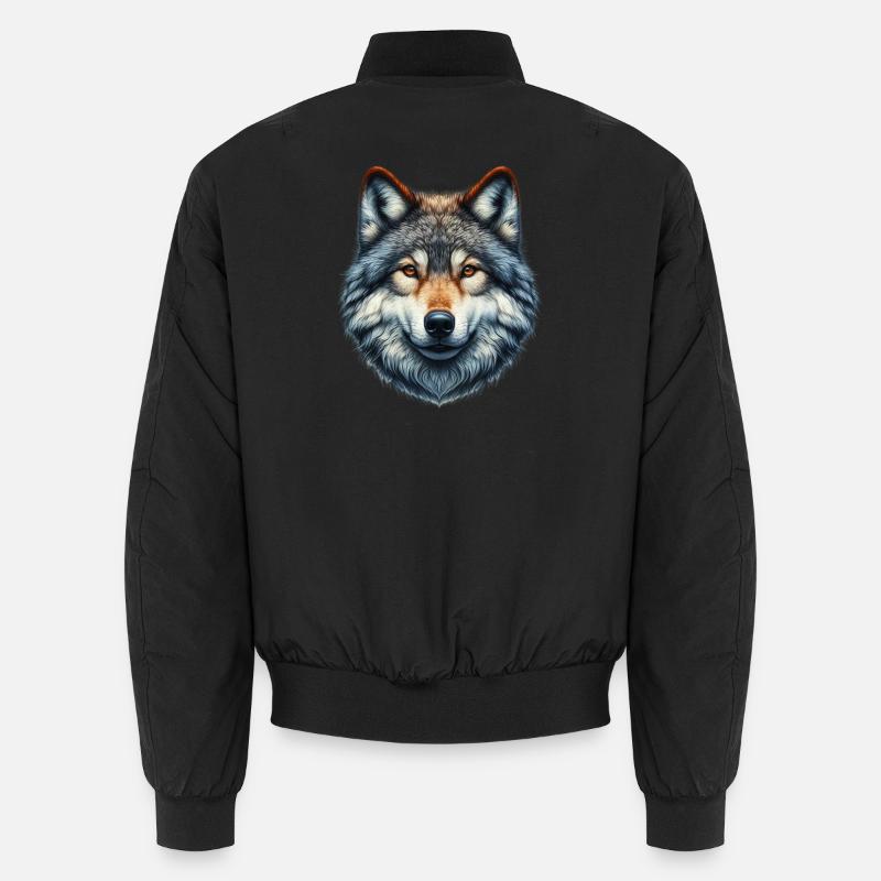 Wolf Unisex Bomberjacke