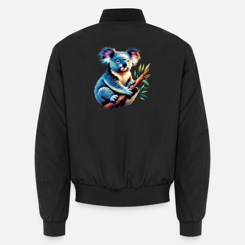 Koala - Unisex Bomber Jacket - black