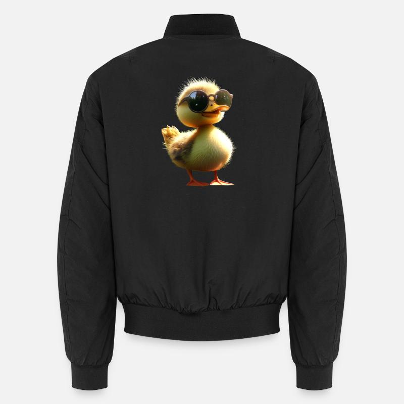 Duck, Mallard, Duckling, Duckling, , Duck Unisex Bomber Jacket