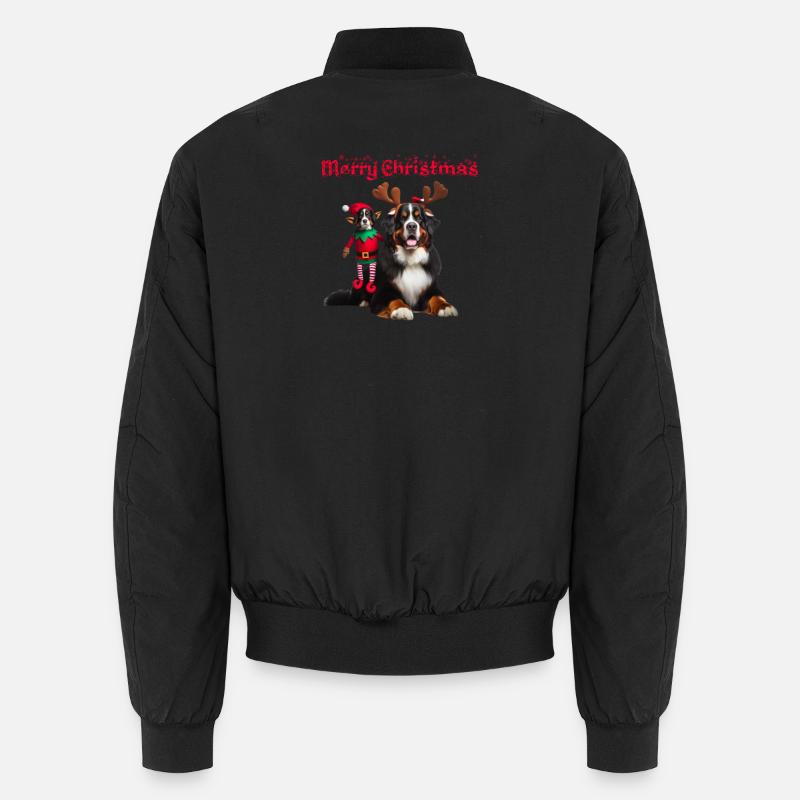 Bouvier Bernois de Noël - Bomber unisexe - noir