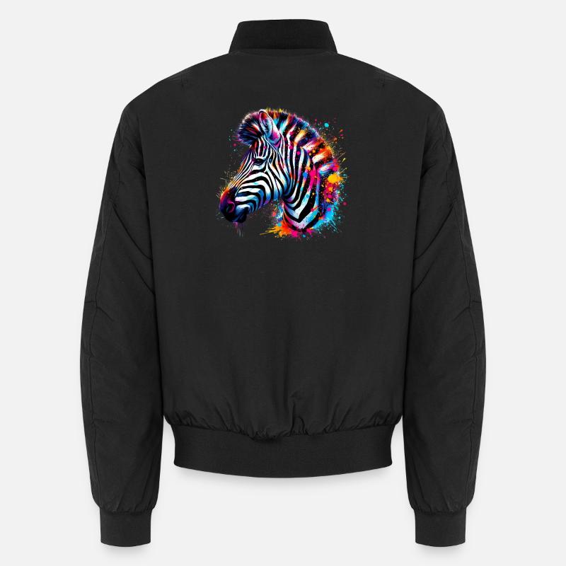 Zebra Unisex Bomberjacke