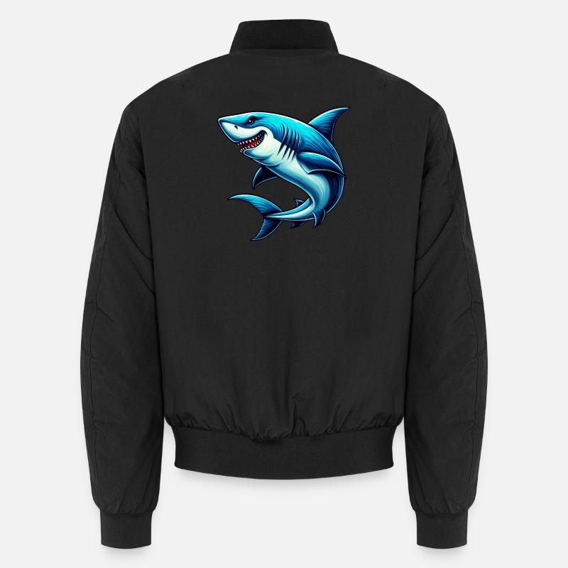 Requin - Bomber unisexe - noir