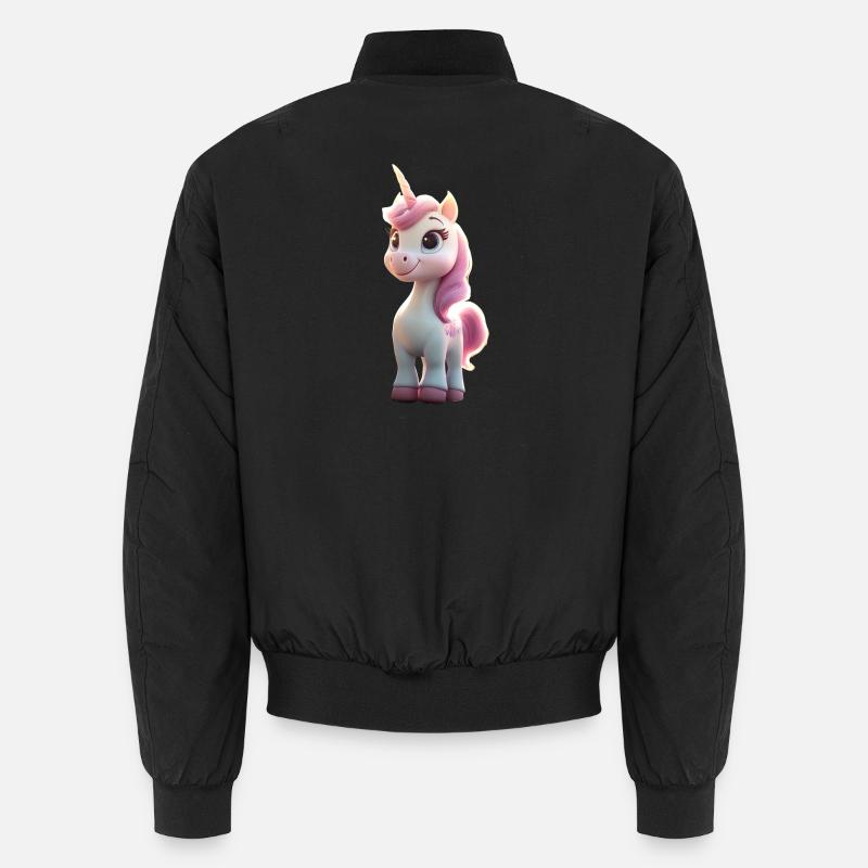 Einhorn Reiterin Ponyhof Pferde Reiten Einhörner Unisex Bomberjacke