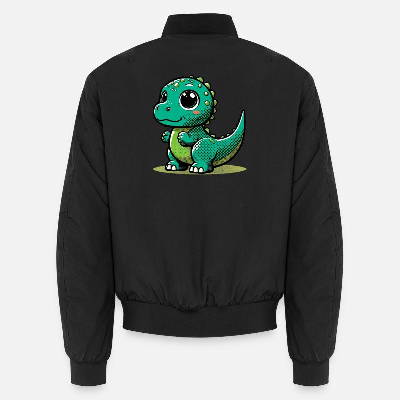 Dinosaurier - Unisex Bomberjacke - Schwarz