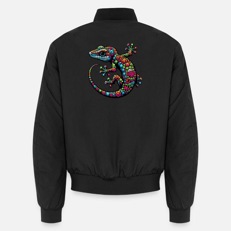 Gecko - Unisex Bomberjacke - Schwarz