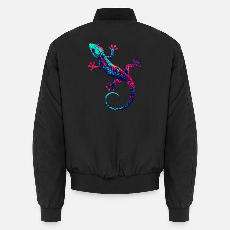 Gecko - Bomber unisexe - noir