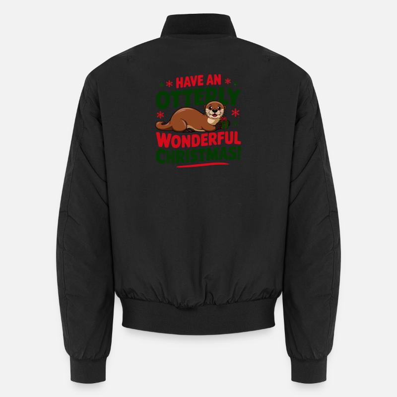 Conception de célébration de Noël Otterly Bomber unisexe
