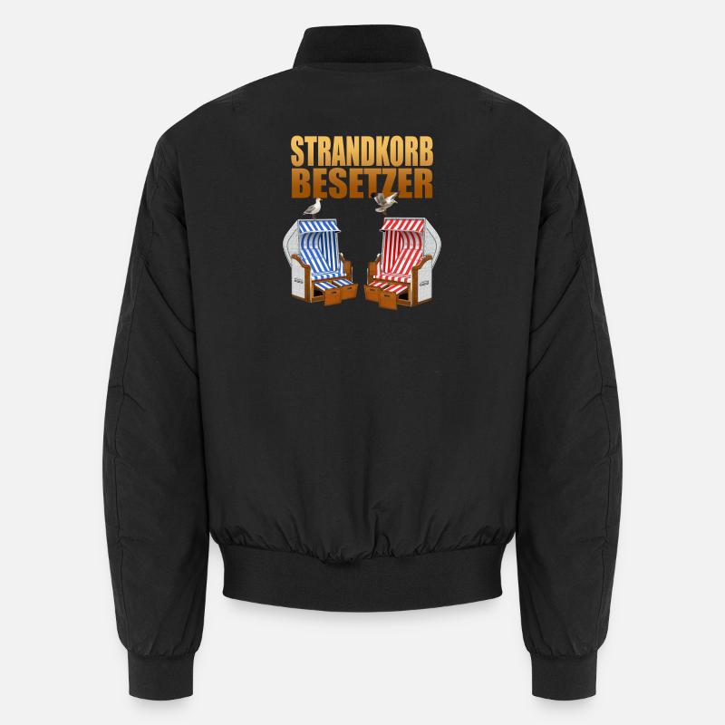 Strandkorb Besetzer - Unisex Bomberjacke - Schwarz