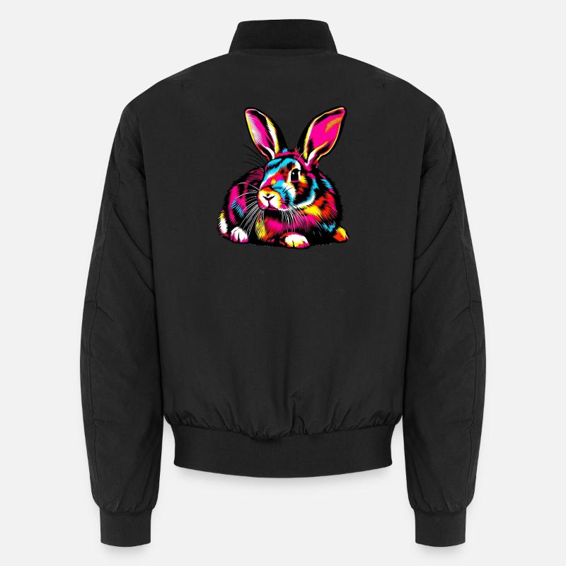 Rabbit - Unisex Bomber Jacket - black