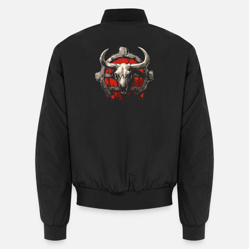Bison skull Unisex Bomber Jacket