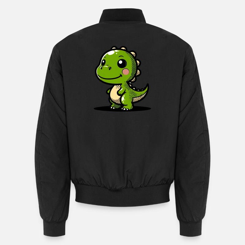 Dinosaurier - Unisex Bomberjacke - Schwarz