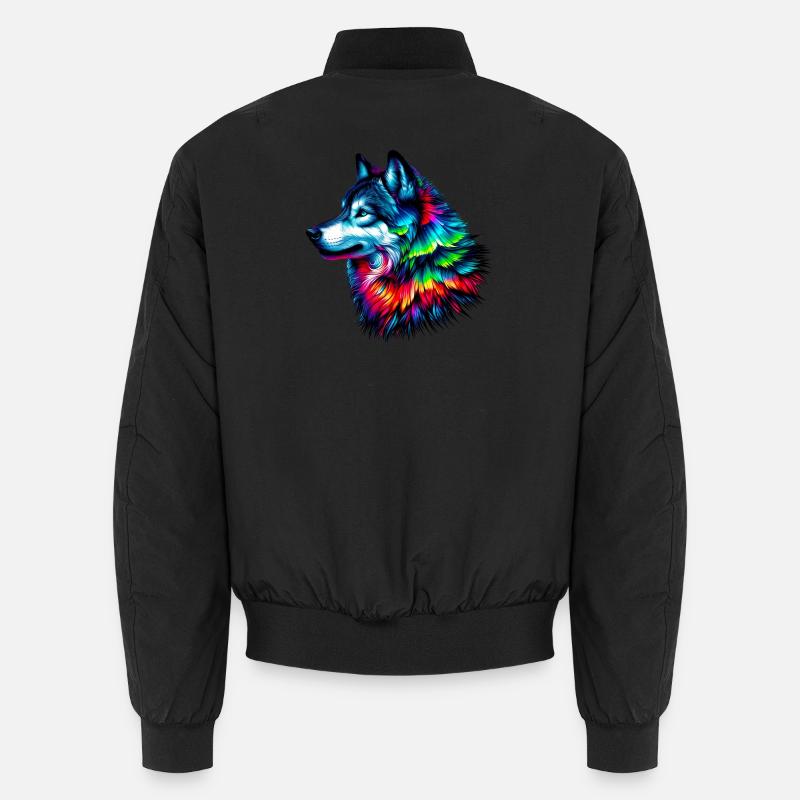 Wolf Unisex Bomberjacke