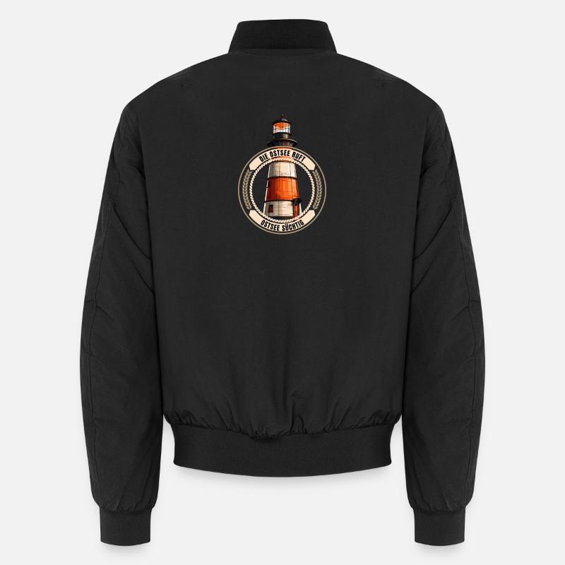 Die Ostsee ruft - Unisex Bomberjacke - Schwarz