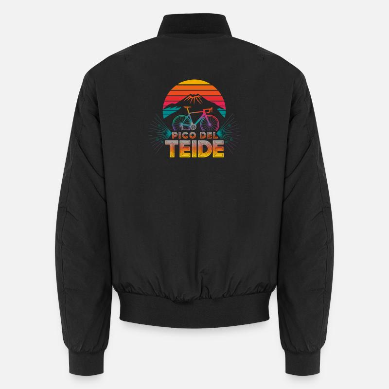 Pico del Teide Cycling Adventure - Unisex Bomber Jacket - black