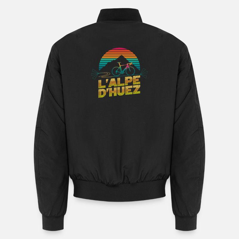 L’Alpe d’Huez Retro Cycling Bomber unisexe