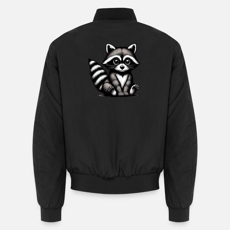 Raccoon Unisex Bomber Jacket