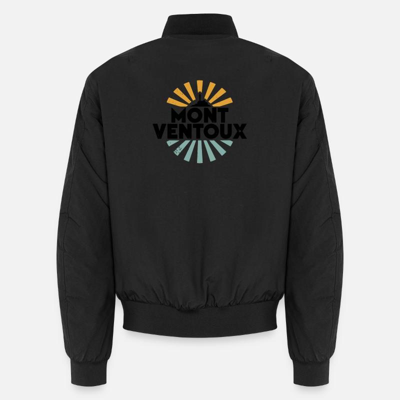 Mont Ventoux Retro Cyclisme - Bomber unisexe - noir