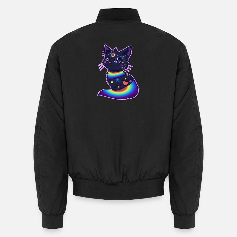 Pride Cat - Unisex Bomberjacke - Schwarz