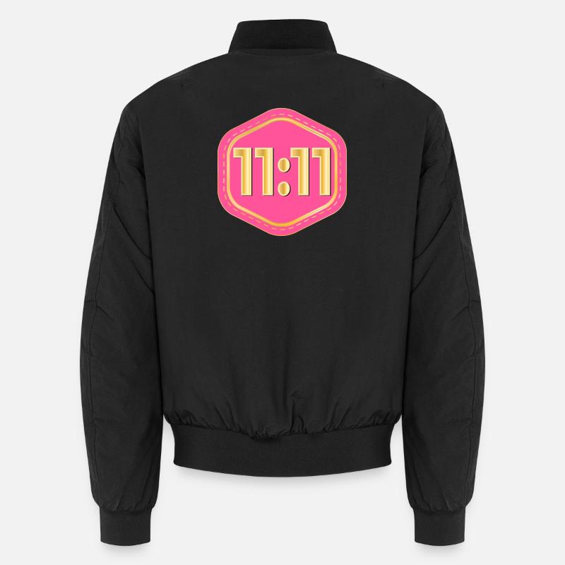 GLÜCKSZAHL ELF - Unisex Bomberjacke - Schwarz