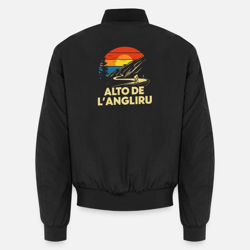 Alto de L'Angliru Radfahren Spanien Unisex Bomberjacke