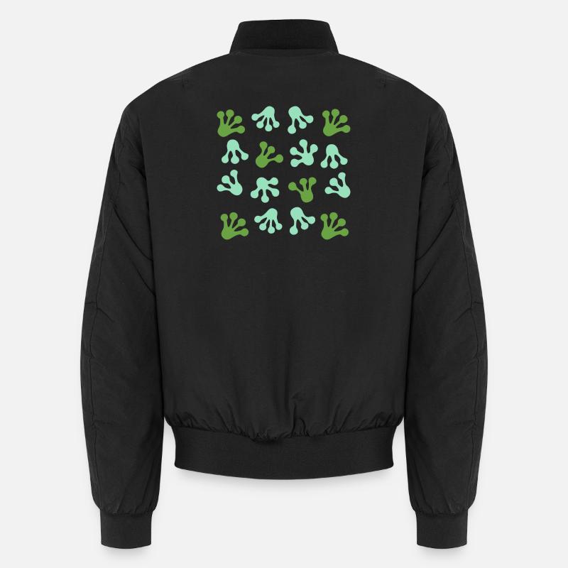 Empreintes de pieds de grenouille L Empreinte de patte de grenouille Bomber unisexe