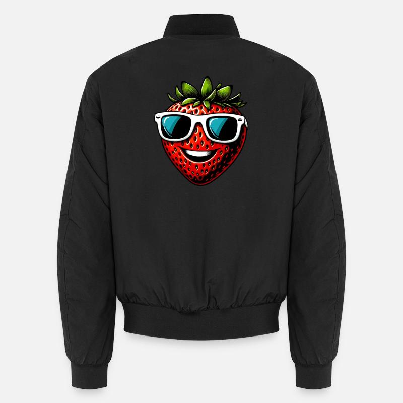 Erdbeeren Erdbeeren Unisex Bomberjacke
