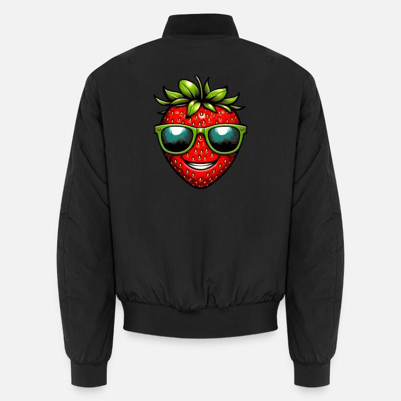 Fraise Fraises - Bomber unisexe - noir