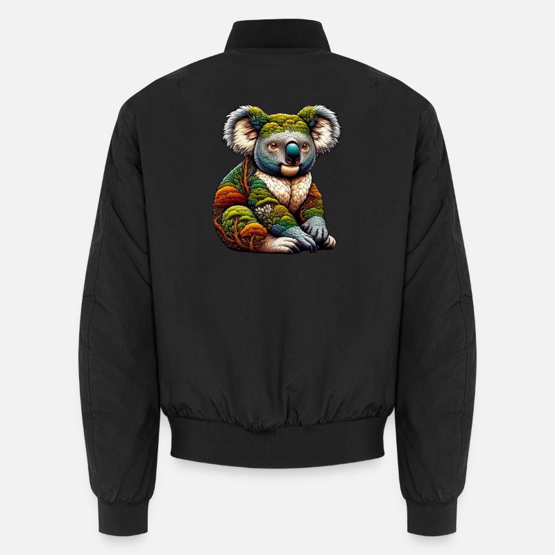 Koala - Unisex Bomberjacke - Schwarz
