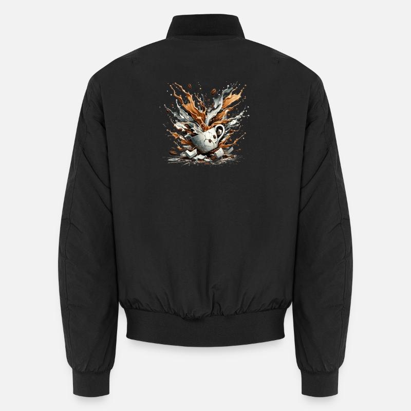 Explodierter Kaffee - 100 % Koffein Unisex Bomberjacke