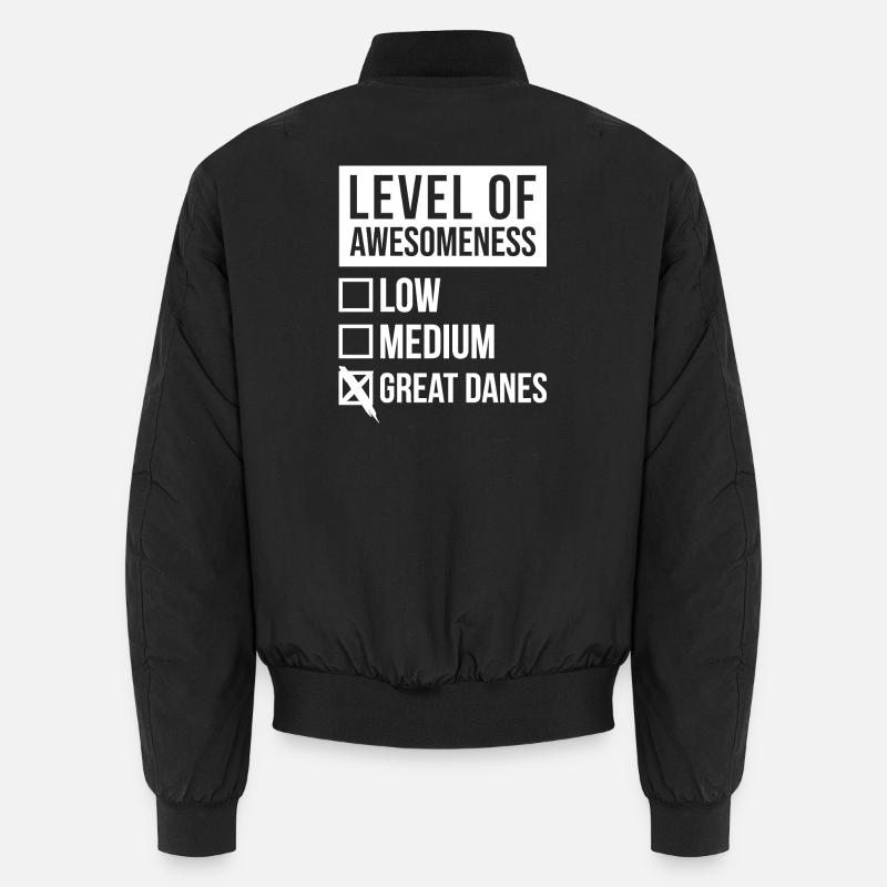 Deutsche Dogge - Unisex Bomberjacke - Schwarz