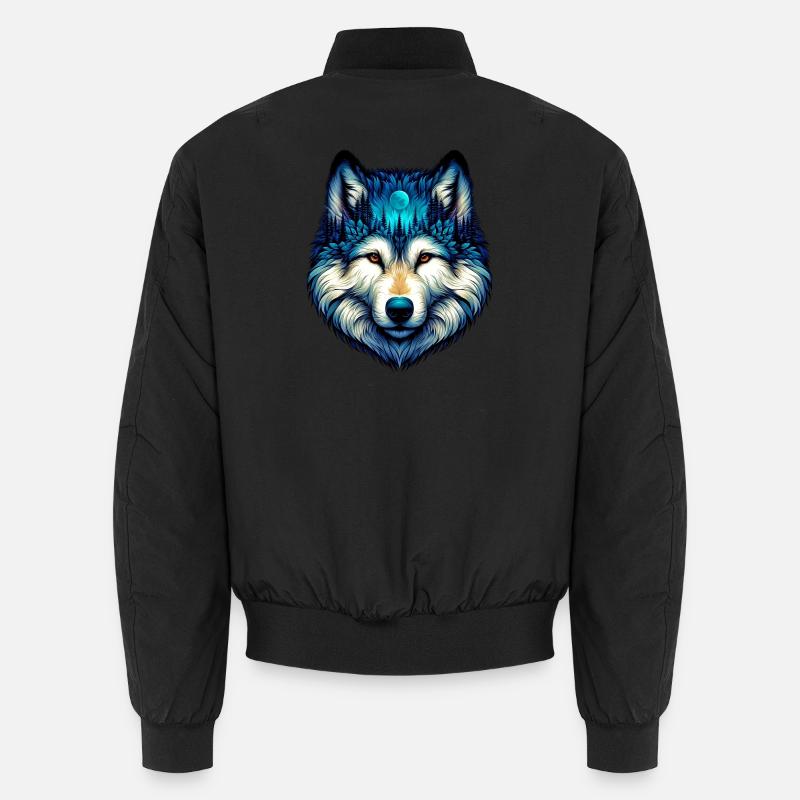 Wolf Unisex Bomberjacke