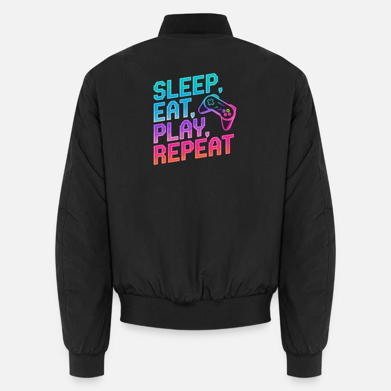 Dormir, manger, jouer, répéter, Bomber unisexe