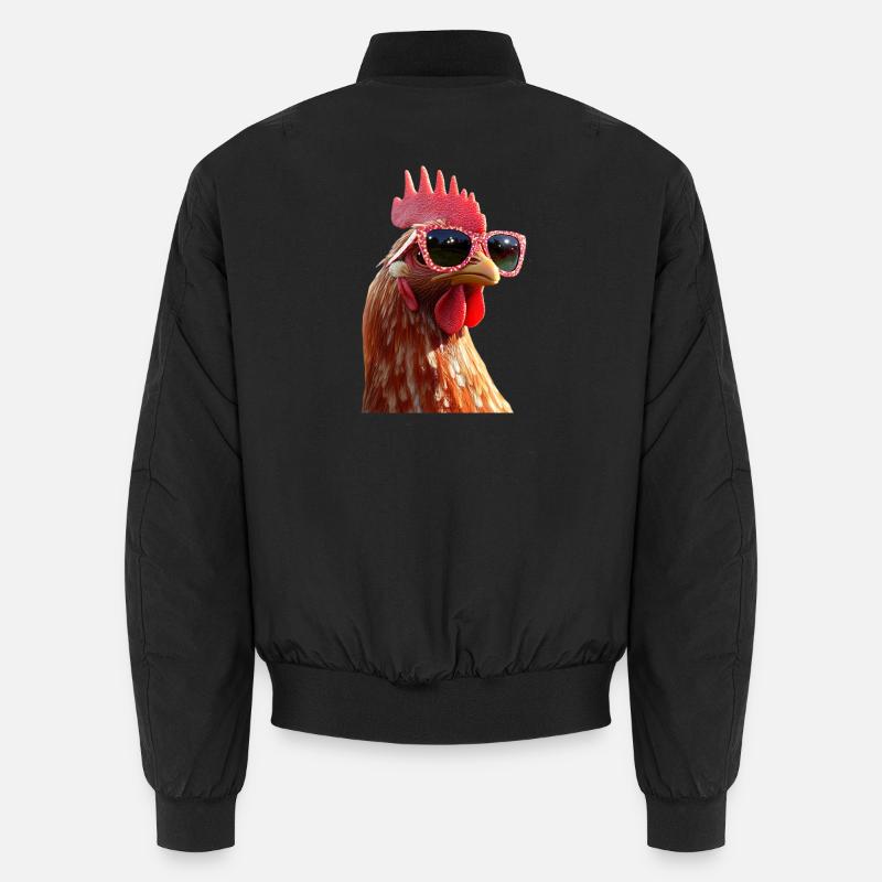 Poulet Poulet Poule Ferme Fermier Poulets mignons Bomber unisexe