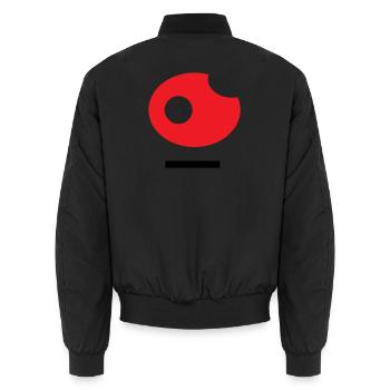 26 Kunst - Unisex Bomberjacke - Schwarz - Hinten - AI Model Male 185 light (185cm)