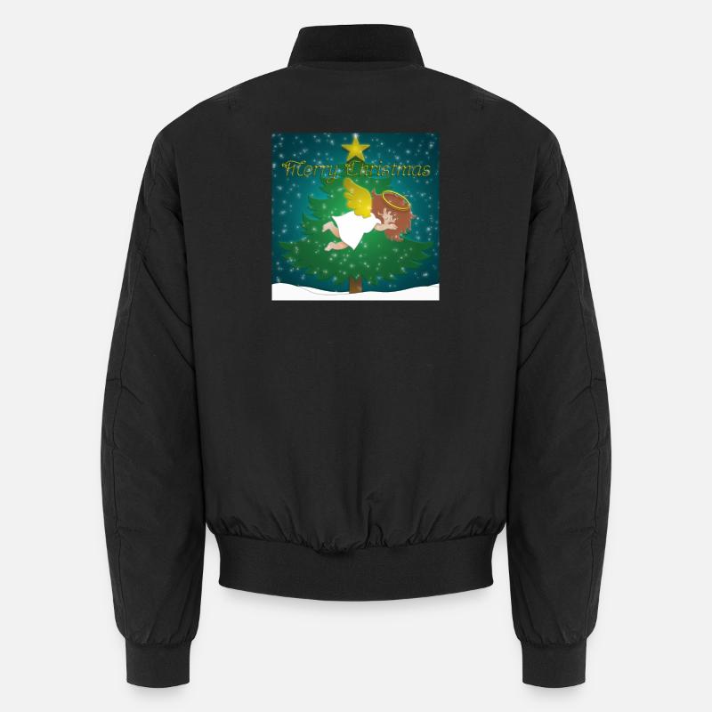 Sleeping Angel - Unisex Bomber Jacket - black
