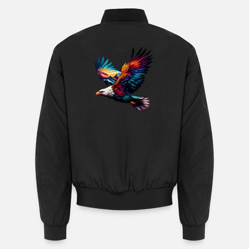 Eagle - Unisex Bomber Jacket - black