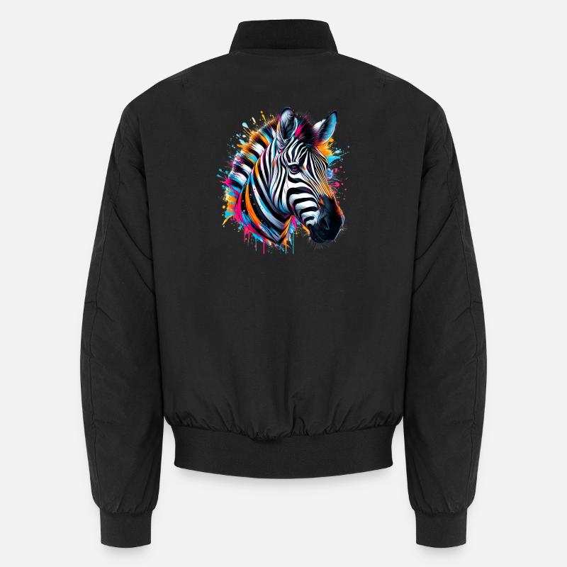 Zebra Unisex Bomberjacke