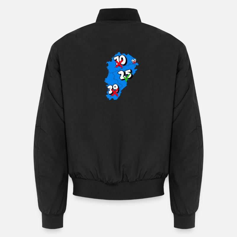 Région franche comté - Bomber unisexe - noir