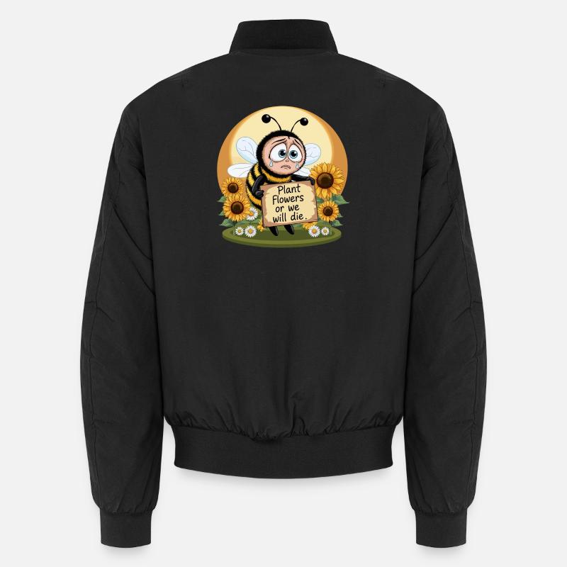 Bienen Retten - Unisex Bomberjacke - Schwarz