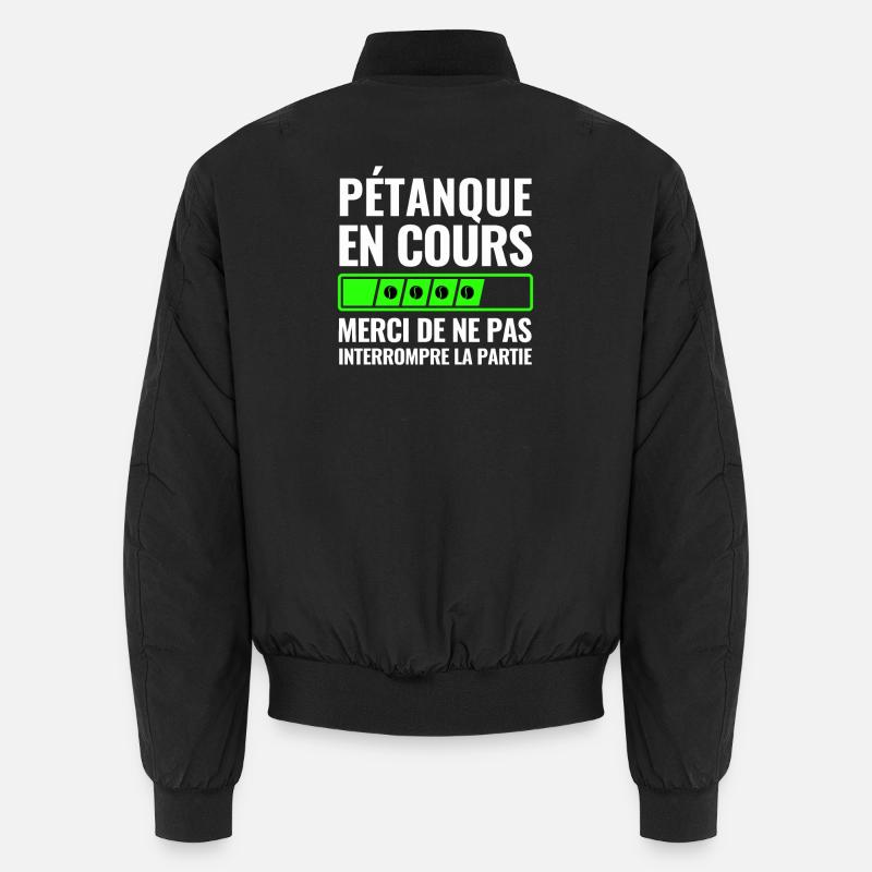Pétanque In Progress - Unisex Bomber Jacket - black