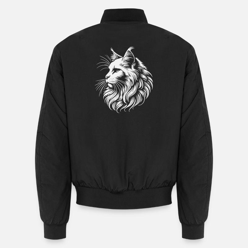 tête de chat maine coon Bomber unisexe