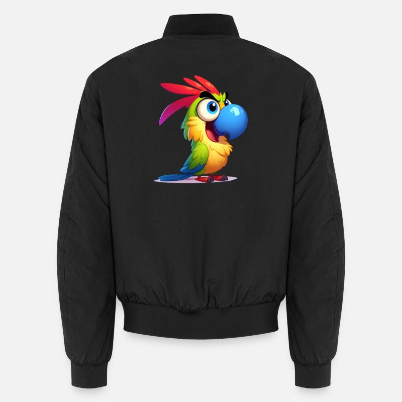 Parrot - Unisex Bomber Jacket - black
