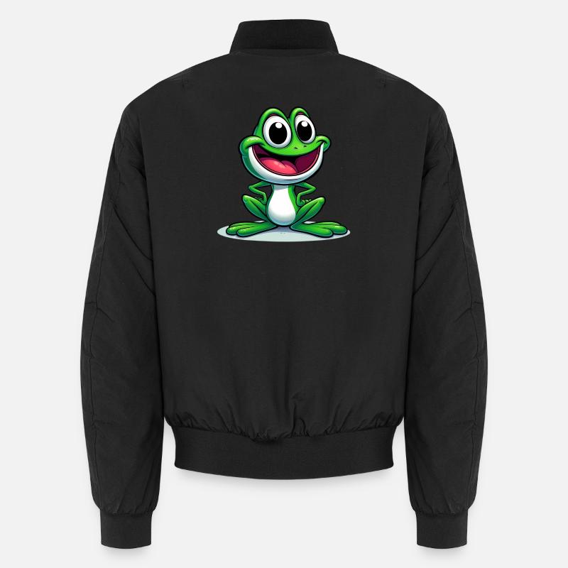Frosch - Unisex Bomberjacke - Schwarz