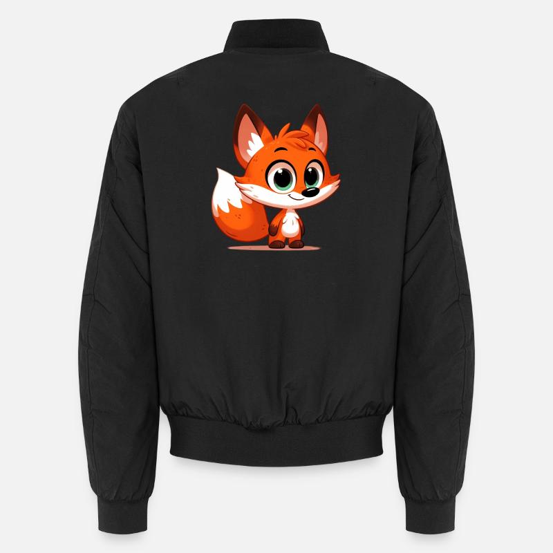Fuchs - Unisex Bomberjacke - Schwarz