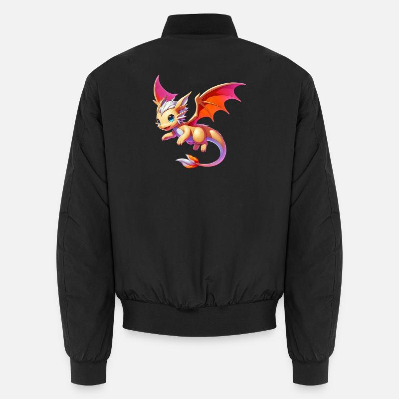 Drache - Unisex Bomberjacke - Schwarz