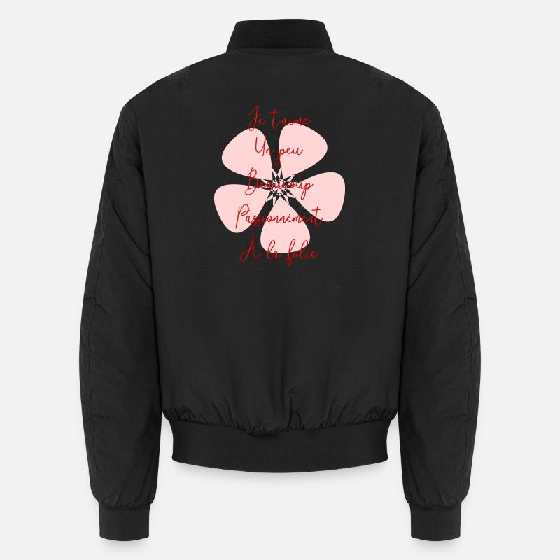 VALENTINSTAG. HERZ. ICH LIEBE DICH. ICH LIEBE DICH Unisex Bomberjacke