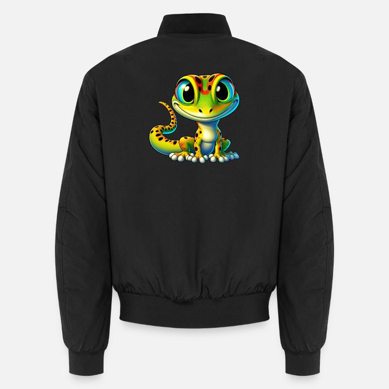 Gecko - Unisex Bomber Jacket - black