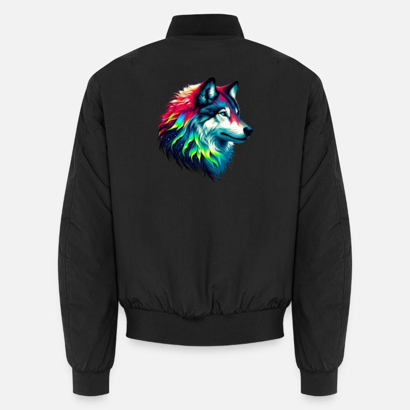 Wolf Unisex Bomberjacke