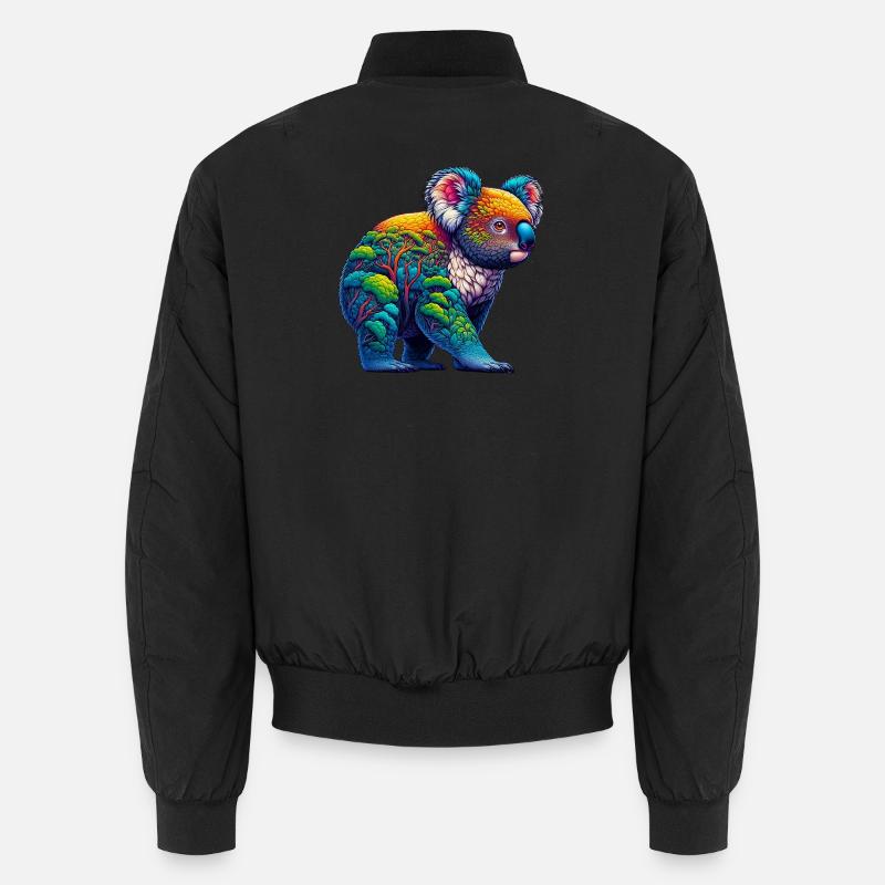 Koala - Unisex Bomber Jacket - black
